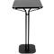 Meet by Paperflow Table haute Bistro, piétement acier avec plateau MDF, avec pied, L 600 x P 600 x H 1100 mm, noir