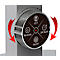 Close-up van een draaiknop met symbolen zoals Aan/Uit, CCT en Rust herinnering.