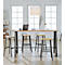 Meeting Point hoge tafel, rechthoekig, frame met A-poot, B 1750 x D 680 x H 1042 mm, knoestig eiken/antraciet