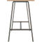Meeting Point hoge tafel, rechthoekig, frame met A-poot, B 1750 x D 680 x H 1042 mm, knoestig eiken/antraciet