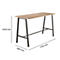 Meeting Point hoge tafel, rechthoekig, frame met A-poot, B 1750 x D 680 x H 1042 mm, knoestig eiken/antraciet