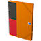 Meetingbook Oxford International, DIN B5, blanc-linéaire, 80 feuilles, reliure spirale, Optik Paper, orange/rouge/noir