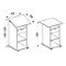 Melta staand bureau, verrijdbaar, in hoogte verstelbaar/kantelbaar, 3 open vakken &amp; 1 afsluitbare lade, B 600 x D 500 x H 1090-1200 mm, hout, wit
