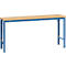 Mesa básica Manuflex UNIVERSAL especial, 1750 x 800 mm, multiplex natural, azul brillante