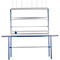 Mesa de embalaje completa Rocholz I, incl. dispositivo de desenrollado y sistema de corte, encimera A 2000 x P 800 mm, hasta 100 kg