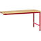 Mesa de extensión Manuflex UNIVERSAL especial, tablero multiplex, 1750x1000, rojo rubí