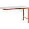 Mesa de extensión Manuflex UNIVERSAL especial, tablero plástico, 1500x1000, rojo anaranjado