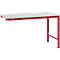 Mesa de extensión Manuflex UNIVERSAL especial, tablero plástico, 1500x1000, rojo rubí