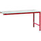 Mesa de extensión Manuflex UNIVERSAL especial, tablero plástico, 1750x1000, rojo rubí