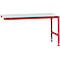 Mesa de extensión Manuflex UNIVERSAL estándar, tablero plástico, 1750x1000, rojo rubí