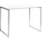 Mesa de reuniones alta Squart, An 1600 x P 900 x Al 1120 mm, blanco/aluminio