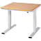 Mesa de taller serie adlatus 300, tablero de haya maciza, An 1000 x P 800 x Al 720 - 1120 mm