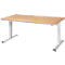 Mesa de taller serie adlatus 300, tablero de haya maciza, An 2000 x P 800 x Al 720 - 1120 mm