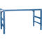 Mesa de trabajo Ergo, electrohidráulica, tablero acabado PVC, 1250 x 800 mm, azul brillante