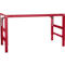 Mesa de trabajo Ergo, electrohidráulica, tablero melamina, 2500 x 800 mm, rojo rubí