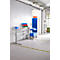 Mesa de trabajo Schäfer Shop Select, regulable en altura eléctricamente, rectangular, pie C, ancho 1600 x fondo 800 x alto 725-1185 mm, aluminio gris claro/blanco 