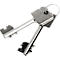 Meubelkluis Atlanta - B 420 x D 380 x H 300 mm - 23 liter - deurscharnier rechts - 2 sleutels - lichtgrijs RAL 7035