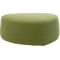 Meubles rembourrés Leyform GOGO Pouf, moyen, ovale, L 980 x P 910 x H 390 mm, avec patins, revêtement tissu, vert clair