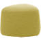 Meubles rembourrés Leyform GOGO Pouf, petit, ovale, L 550 x P 515 x H 440 mm, avec patins, revêtement en tissu, jaune