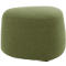 Meubles rembourrés Leyform GOGO Pouf, petit, ovale, L 550 x P 515 x H 440 mm, avec patins, revêtement tissu, vert mousse