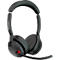 Micro-casque Jabra Evolve2 55, station de charge, portée jusqu'à 30 m, jusqu'à 10 h, optimisé pour les équipes MS, stéréo, noir