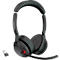 Micro-casque Jabra Evolve2 55, station de charge, portée jusqu'à 30 m, jusqu'à 10 h, optimisé pour les équipes MS, stéréo, noir