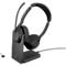 Micro-casque Jabra Evolve2 55, station de charge, portée jusqu'à 30 m, jusqu'à 10 h, optimisé pour les équipes MS, stéréo, noir