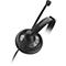 Micro-casque SC 45 USB MS Sennheiser, connectivité double, relié par câble, utilisable d'un côté,