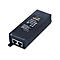 Schwarzes, rechteckiges Netzteil mit zwei Ethernet-AnschlÃ¼ssen.