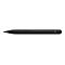 Ein mattschwarzer Microsoft Surface Slim Pen liegt waagerecht vor einem weißen Hintergrund.