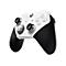 Manette sans fil Xbox Elite blanche et noire avec boutons, joysticks analogiques et logo Xbox.