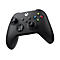 Schwarzer Xbox-Controller, Knöpfe mit Buchstaben und Xbox-Logo.