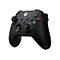 Schwarzer Xbox-Controller, Knöpfe A, B, X, Y in Farben, zwei Joysticks, Steuerkreuz, Xbox-Logo.