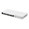 Weißer MikroTik Cloud Core Router CCR2116-12G-4S+ vor weißem Hintergrund.