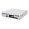 Weißer MikroTik CRS310-8G+2S+IN Netzwerk-Switch mit acht 2.5G Ethernet- und zwei SFP+ Ports auf weißem Hintergrund.