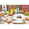 Milchkaffe-Untertasse Caterado ISTA, rund, spülmaschinenfest, Ø 160 x H 15 mm, Porzellan, weiß, 6 Stück