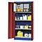 Milieuopslagkast asecos E-CLASSIC-UF, scharnierende deuren, voorzijde paars, B 950 x D 500 x H 1950 mm