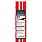 Mines de rechange universelles BIG Dry FOR ALL Pica, 5 mm, soluble dans l'eau, avec étui, rouge, 12 p.