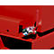 Mini spaancontainer type EXPO-E 275, kiepbaar via kabel, capaciteit 0,275 m³, tot 750 kg, vuurrood RAL 3000
