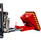 Mini-Spänebehälter Typ EXPO-E 150, Seilzug-Kippvorgang, Inhalt 0,15 m³, bis 750 kg, feuerrot RAL 3000