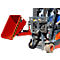 Mini-Spänebehälter Typ EXPO-E 150, Seilzug-Kippvorgang, Inhalt 0,15 m³, bis 750 kg, feuerrot RAL 3000