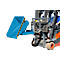 Mini-Spänebehälter Typ EXPO-E 150, Seilzug-Kippvorgang, Inhalt 0,15 m³, bis 750 kg, lichtblau RAL 5012