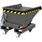 Mini-Spänebehälter Typ EXPO-E 150, Seilzug-Kippvorgang, Inhalt 0,15 m³, bis 750 kg, mausgrau RAL 7005