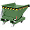 Mini spanencontainer type EXPO-E 150, kabelbediend kantelproces, capaciteit 0,15 m³, tot 750 kg, resedagroen RAL 6011