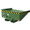 Mini spanencontainer type EXPO-E 275, kabelbediend kantelproces, capaciteit 0,275 m³, tot 750 kg, reseda groen RAL 6011