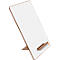 Mini-Whiteboard Nobo, Format A4, beidseitig nutzbar, magnethaftend, beschreibbar, abnehmbarer Ständer, Ablageschale, B 210 x T 5 x H 297 mm, weiß