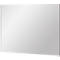 Rectangular mirror with a narrow, gray frame.