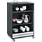 Mobiele cateringkast met rolluik, B 650 x D 480 x H 1000 mm
