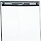 Mobiele flip-over Legamaster Sketch Easy, magnetisch whiteboard, ronde voet, incl. markeerplateau, B 680 x H 1050 mm, zwart en wit