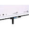 Mobiele flip-over Legamaster Sketch Easy, magnetisch whiteboard, ronde voet, incl. markeerplateau, B 680 x H 1050 mm, zwart en wit